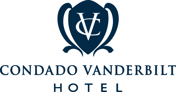 Logo of Condado Vanderbilt Hotel featuring elegant design and initials 'CV'.