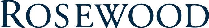 Logo of Rosewood, featuring elegant typography representing luxury hospitality.