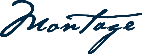 Montage logo in cursive lettering, representing creativity and artistic expression.