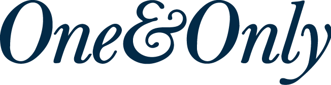 Stylized text logo reading 'One & Only' in elegant font, suitable for branding or design purposes.