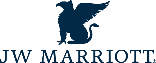 JW Marriott logo featuring a stylized griffin silhouette, symbolizing luxury and hospitality.