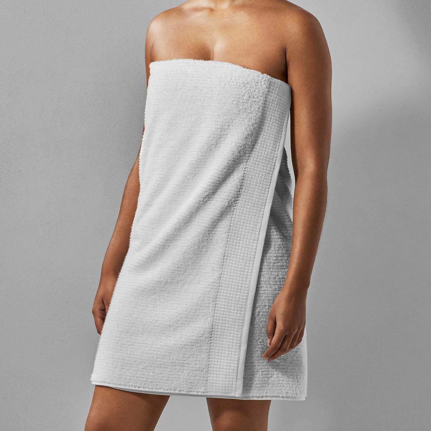 Luxor Towel, soft gray Egyptian Cotton™ towel wrap for home luxury, ideal for spa-like comfort and elegance.