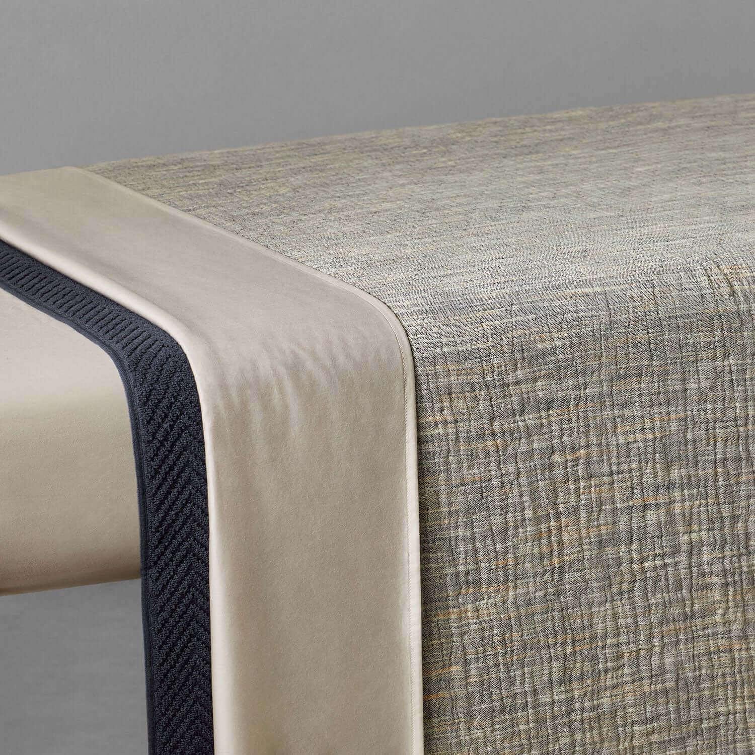 Exquisite printed yarn blanket showcasing unique textures, ideal for massage beds or stylish living spaces.