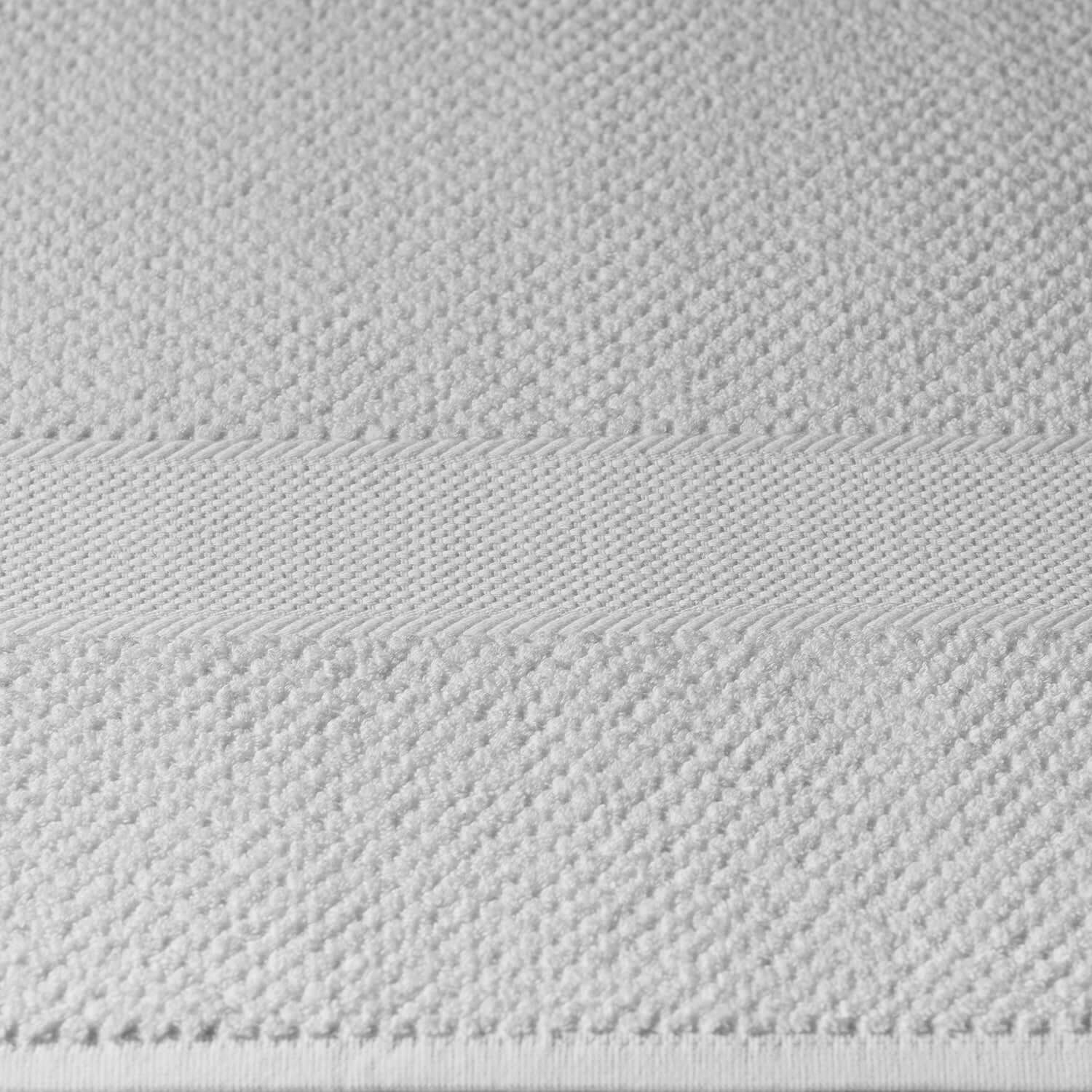 Close-up of Novotel towel, showcasing dimpled texture and luxurious cotton fibers for high absorbency.
