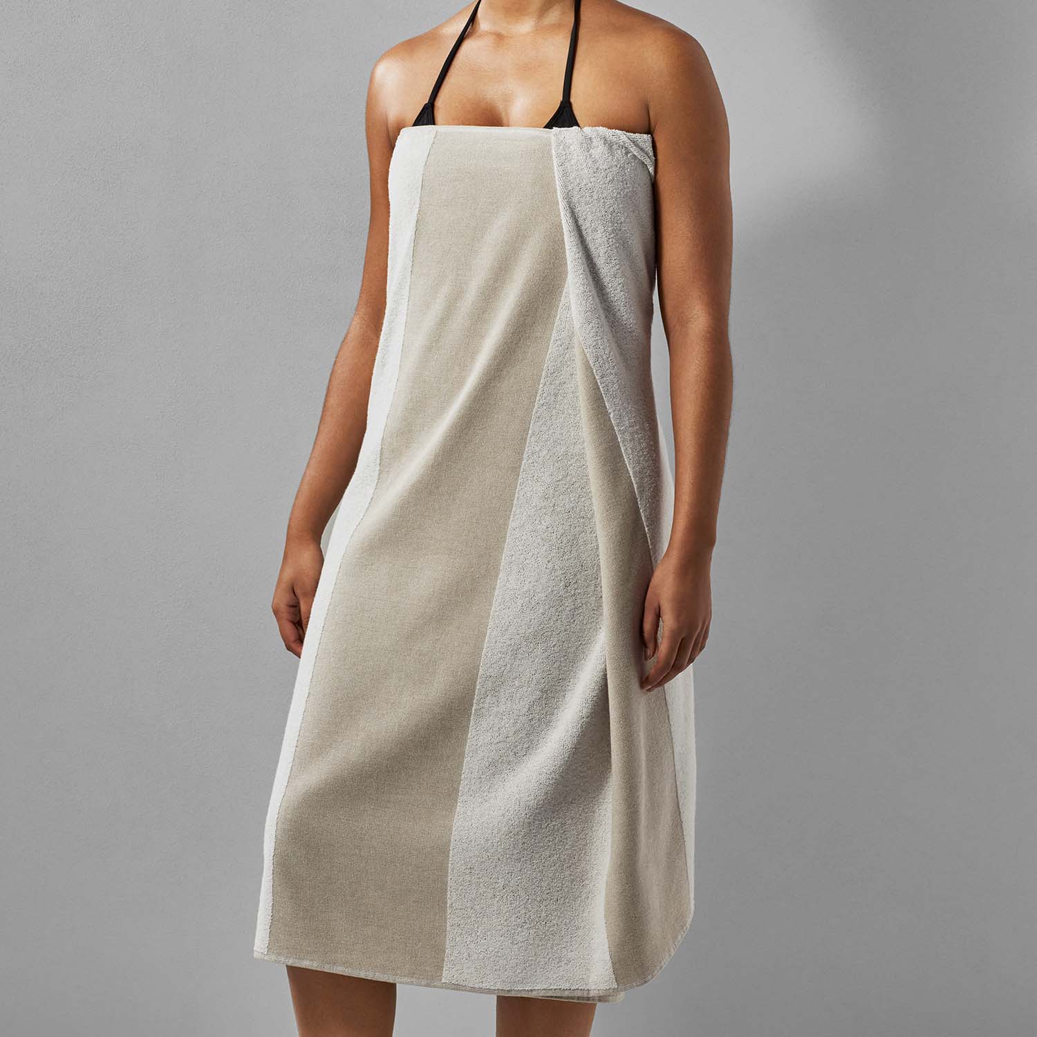 SOL Striped Towel Sand