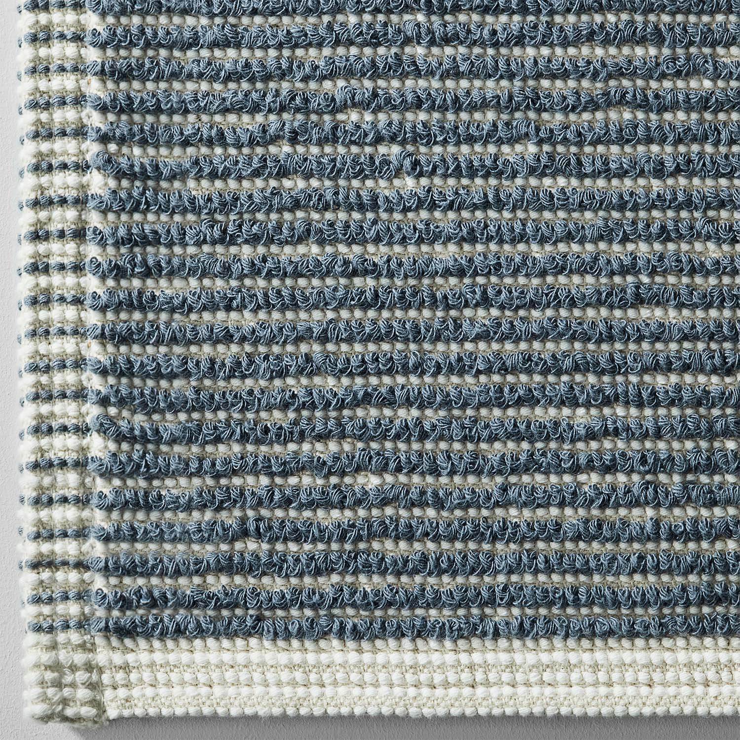 Close-up of a Tuxedo Bath Bundle Gray showing eco-friendly textured fabric in modern bathroom decor.