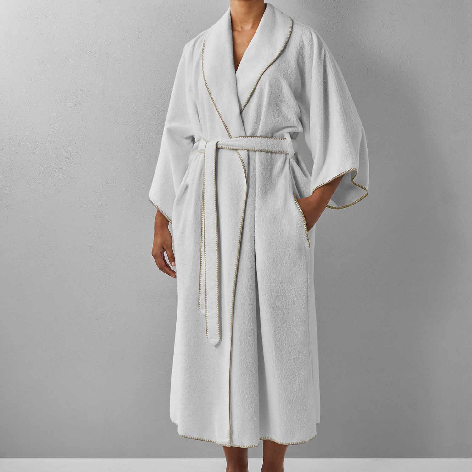 Bordado Shawl Sand Trim